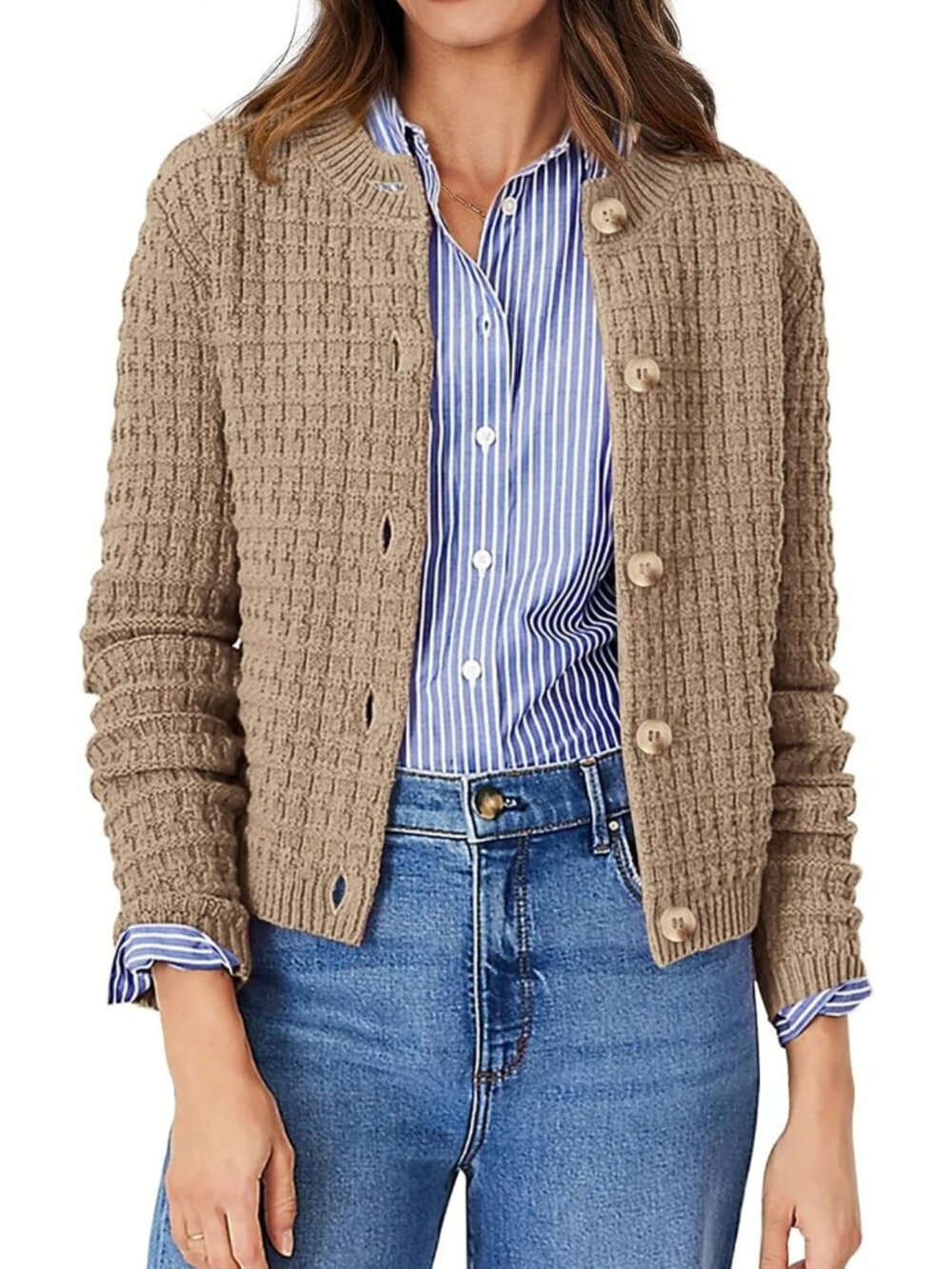 Chic Women's Lightweight Fall Cardigan Sweater - Cozy Layering Essential
